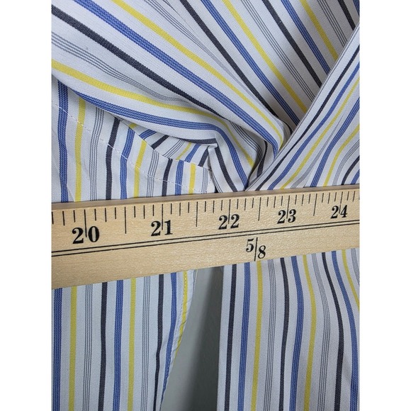 Brooks Brothers x Thomas Mason Superfine Shirting Striped Shirt Italy Sz 17-1/2 - Picture 9 of 10